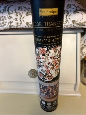New!  Re-design “Elegance & Flowers” Decor Transfer